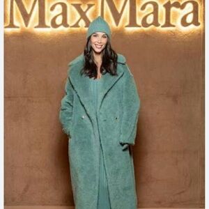 MaxMara Teddy green tedgirl coat